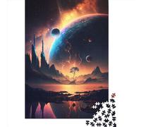 Cosmic_Lake_Reflections Puzzles for Adults,1000 Piece Jigsaw Puzzles for Adults, Paper Puzzle Fun Decompressing Game 1000pcs (38x26cm)