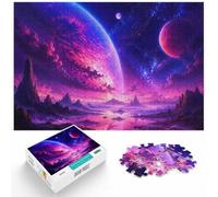 Cosmic Landscape with Planets and Reflection Jigsaw Puzzle, 1000 Piece | For shared winter evenings, this adult jigsaw puzzle with 1000 pieces works well for shared time during the holidays.