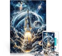Cosmic Launch Expedition1000 Piece Jigsaws for teenagers Toys Educational Games Stress Relieving A Work of Art 38x26cm