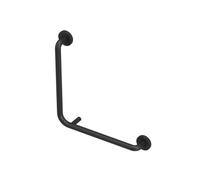 COSMIC Left Bath Grab bar Matt Black Installation with Screws Measures 40 x 40 x 7 cm