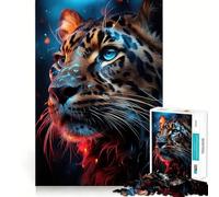 Cosmic Leopard 1000 Piece Jigsaw Puzzles for Adults Jigsaw Sharp Logic, DIY Fun, Family Pastime, Table Accent (38x26cm)