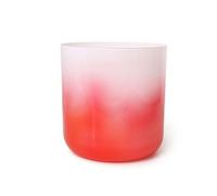 Cosmic Light Alchemy Crystal Singing Bowl for Yoga Meditation Sound Healing Pink Gradient 7 Inch F Note 440HZ