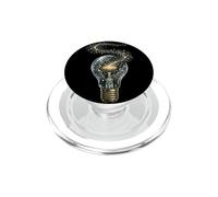 Cosmic Light Bulb Galaxy Design for Bright Ideas PopSockets PopGrip for MagSafe