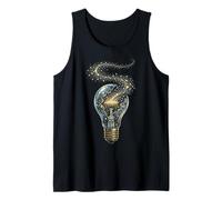 Cosmic Light Bulb Galaxy Design for Bright Ideas Tank Top