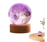Cosmic Lights, Wooden Base Space Globe Lamp, Galaxy Lamp Ball, Home Decoration Lamps, Galaxy Globe Lamp, Space Globe Lamp, Bedroom Nightstand Lamp, Living Room Desk Lamp, Wooden Base Galaxy Light