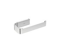 COSMIC Lineb+ Toilet Paper Holder Without Cover for Square and Contemporary Design Bathroom. Metal-Made Toilet Paper Hanging Support. Chrome-Colored Bathroom Accessory