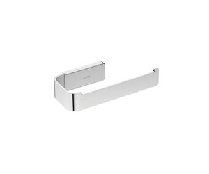 COSMIC Lineb+ Toilet Paper Holder Without Cover for Square and Contemporary Design Bathroom. Metal-Made Toilet Paper Hanging Support. Chrome-Colored Bathroom Accessory