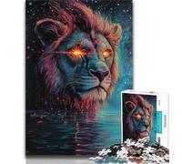 Cosmic Lion Jigsaw Puzzles for Teenagers 2000 Piece,Educational Games Home Decoration Suitable for Desktop Decoration 70x100cm