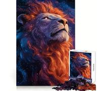 Cosmic Lion Portrait 1000 Piece Jigsaw Puzzles for Teenagers Jigsaw Logic Boost, Snug Connection, Home Fun, Birthday Idea (50x75cm)