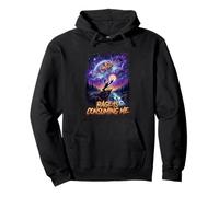Cosmic Lobster Rage Is Consuming Me Howling At The Moon Pullover Hoodie
