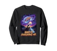 Cosmic Lobster Rage Is Consuming Me Howling At The Moon Sweatshirt