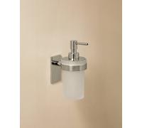 Cosmic Logic Toilet Roll Holder With Cover Gloss Steel Screws