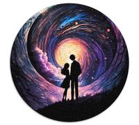 Cosmic Love Story Puzzle 1000 Pieces Jigsaw Cardboard Jigsaw Puzzles for Adults Birthday Gift Idea, Challenging Brain Teaser Game (Size 67.5x67.5cm)