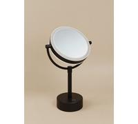 Cosmic Magnifying Mirror, Freestanding, Adjustable Led Light, X5, Matt Black, Usb Charging Port, Architect Collection (3W 5V/1A)