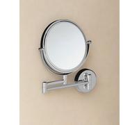 Cosmic Magnifying Mirror, Wall Mounted, Double Side, X1/x5, Swivel, Extendable Arm, Chrome, Architect Collection
