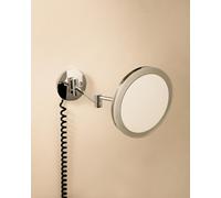Cosmic Magnifying Mirror, Wall Mounted, X5, Adjustable Led Light, Chrome, Architect Collection (4,5W 100-240V)