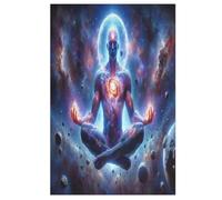 Cosmic Meditation 1000 Piece Jigsaw Puzzle for Adults Kids - Wooden Jigsaw Puzzles for Adults 1000 DIY Puzzle Toys （78×53cm）
