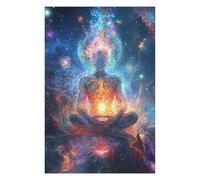 Cosmic Meditation Inner Peace in Space Jigsaw Puzzle for Adults, 1000 Piece