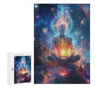 Cosmic Meditation Inner Peace in Space Puzzle 1000 Teile Schwer Puzzle Spielzeug Lernspiel Impossible Herausforderungsspielzeug Für Erwachsene Kinder 300 PCS