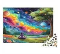 Cosmic Meditation Scene Family Puzzles 1000 Pieces with High Definition Print Centenary Jigsaws for A Sustainable Hobby As Wall Art Puzzle 70x50cm/1000pcs