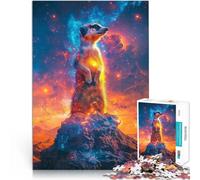 Cosmic Meerkat1000 Pieces Jigsaw Puzzles for Adults Stress Reliever Staycation Kill time is ideal as gifts for the whole family 38x26cm