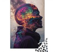 Cosmic Mind Explosion Adult Jigsaw Puzzle, 1000 Pieces, 70x50cm/1000pcs, White Cardboard with A Clean Surface; A Quiet Indoor Pastime at Home
