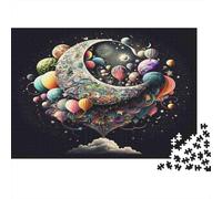 Cosmic Moon Fantasy 1000 Piece Jigsaws with Perfect Snap Fit Centenary Jigsaws for A Sustainable Hobby As Wall Art Puzzle for Self-care Gifts 70x50cm/1000pcs
