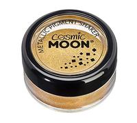 Cosmic Moon Matte Metallic Pigment Loose Face Powder | Gold Cosmetic Pearlescent Powder | Eye Shadow, Makeup for Face, Eyes & Body