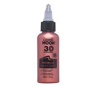 Cosmic Moon - Metallic 3D Fabric Paint - 30ml - Textile paint for clothes, t-shirts, bags, shoes & canvas (Red)