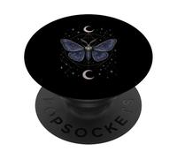 Cosmic Moth Moon Phases Sacred Geometry Witchy Art PopSockets Adhesive PopGrip