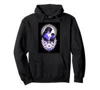 Cosmic Motherhood Starry Embrace Floral Bloom Love Pullover Hoodie