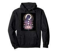 Cosmic Motherhood Starry Embrace Rose Bloom Pullover Hoodie