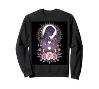 Cosmic Motherhood Starry Embrace Rose Bloom Sweatshirt