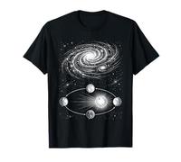 Cosmic Motion Galaxy and Planetary Orbit Diagram T-Shirt