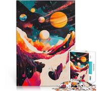 Cosmic Mountain Landscape Space Planetspuzzles for teenagers 1000 pieces Fun Games Fun at Home Activities, Birthday Present,Travel Gifts, 38x26cm