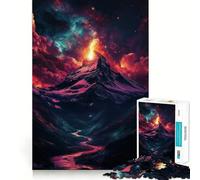 Cosmic Mountain Peak 1000 Pieces Jigsaw Puzzles for Adults Think Smart, Snug Edge, Home Activity, Xmas Surprise (50x75cm)