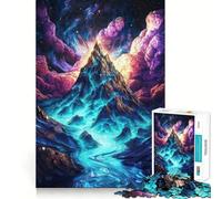 Cosmic Mountain Peak Jigsaw Puzzle 1000 Piece for Teenagers Sharp Logic, Indoor Fun, Family Pastime, Perfect Art (50x75cm)