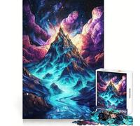 Cosmic Mountain Peak Jigsaw Puzzle 1000 Piece for Teenagers Sharp Logic, Indoor Fun, Family Pastime, Perfect Art (50x75cm)