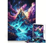 Cosmic Mountain Peak Jigsaw Puzzles for Adults1000 Pieces Focus Boost, Bright Print, Family Fun, Wall Accent (38x52cm)