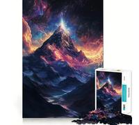 Cosmic Mountain Peak Puzzles for Adults 1000 Puzzles Pastime Game, Smooth Connection, Home Play, (38x26cm)