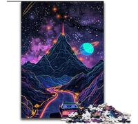 Cosmic Mountains Road Adult Puzzles 1000 Pieces, Toys Educational Games Stress Relieving Secret Santa Gifts for And Age 14 (50x75cm)