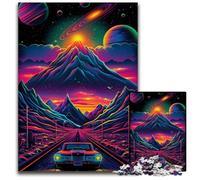 Cosmic Mountains Road Jigsaws 1000 Pieces for Adults Puzzles for Adults Family Fun Activity, Brain Challenge, for Teenager 50x75CM/19.68x29.52inch