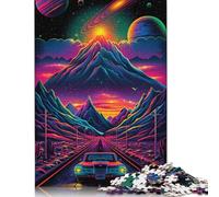 Cosmic Mountains Road Puzzle Brain Teaser Premium Cardboard Jigsaw Puzzle for Kids And Adults Age 12 Years Up 1000pcs (75x50cm)