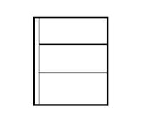 Cosmic/Multi-Master Banknote Collectors Sleeves - 3 Pocket Horizontal, 215mm x 95mm (50)