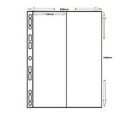 Cosmic/Multi-Master Collectors Sleeves - 2 Pocket Vertical, 105mm x 293mm (10)
