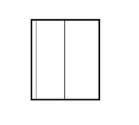 Cosmic/Multi-Master Collectors Sleeves - 2 Pocket Vertical, 105mm x 293mm (20)