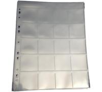 Cosmic/Multi-Master Pin Badge/Tazo/Token Collectors Sleeves - 20 Pocket, 55mm x 55mm (50)