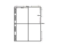 Cosmic/Multi-Master Postcard Collectors Sleeves - 4 Pocket, 105mm x 142mm (10)