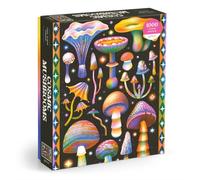 Galison Jigsaw Puzzle Cosmic Mushrooms 1000 Piece Retro Inspired Galactic Mushroom Artwork