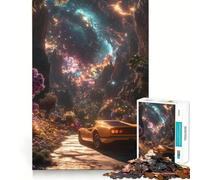 Cosmic Nature Car Trip 1000 Piece Jigsaw Puzzle Calm Game, Perfect Connection, Joyful Challenge, Xmas Present (50x75cm)